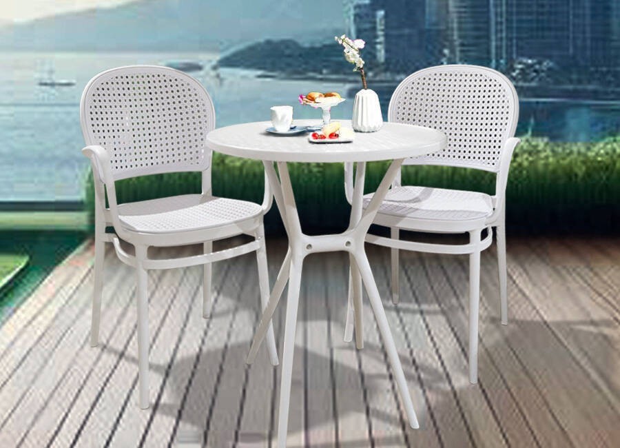 Set exterior blanco